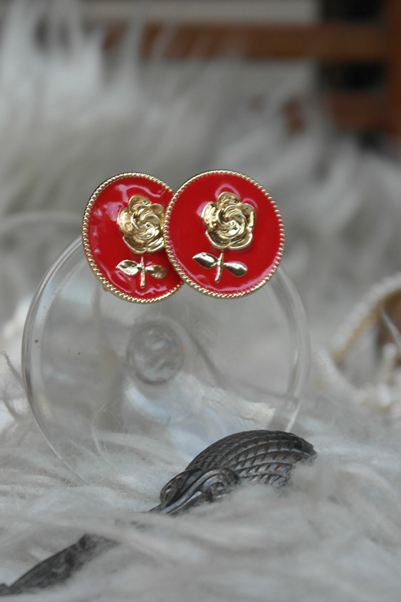ROUND ROSE RED