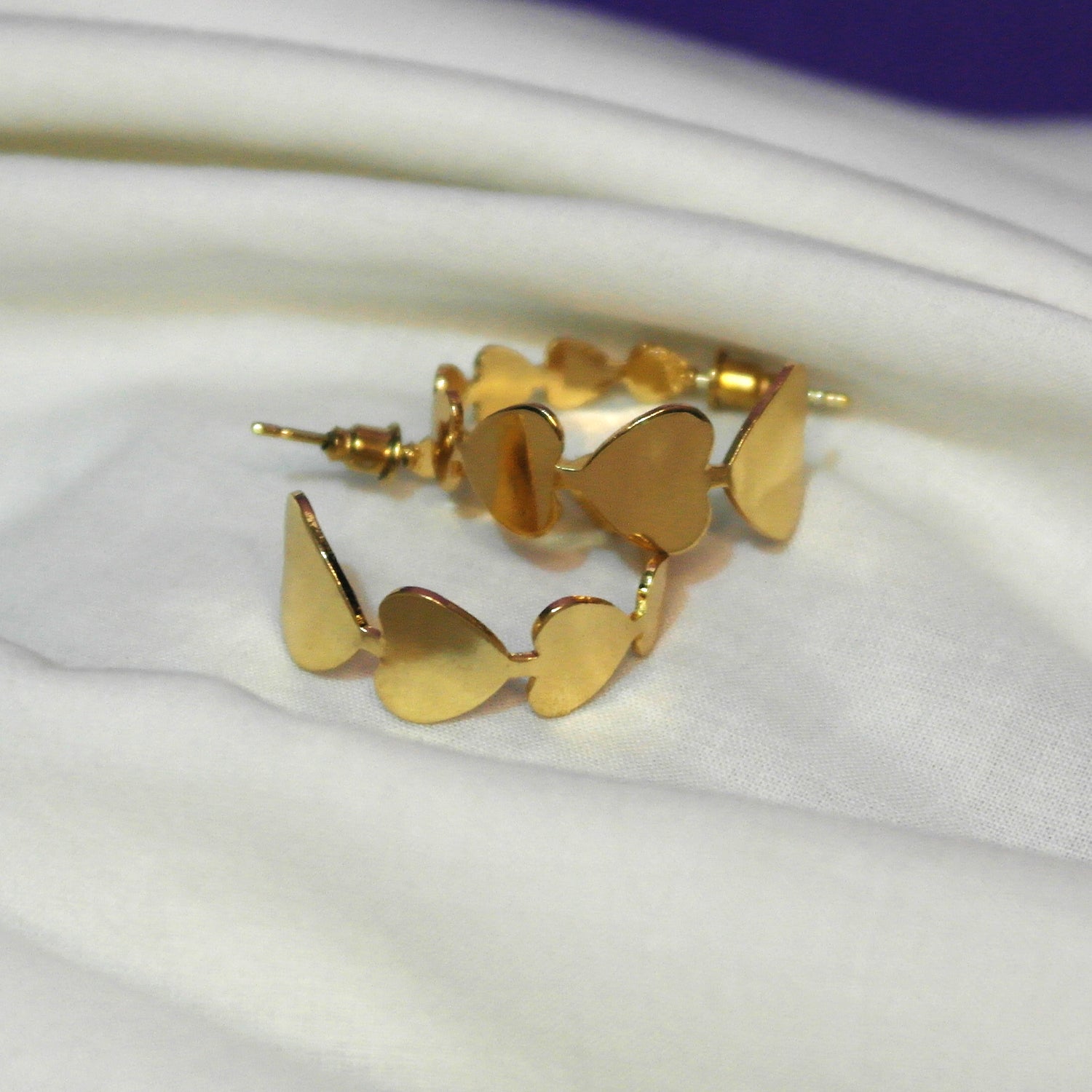HEARTY HOOPS GLD