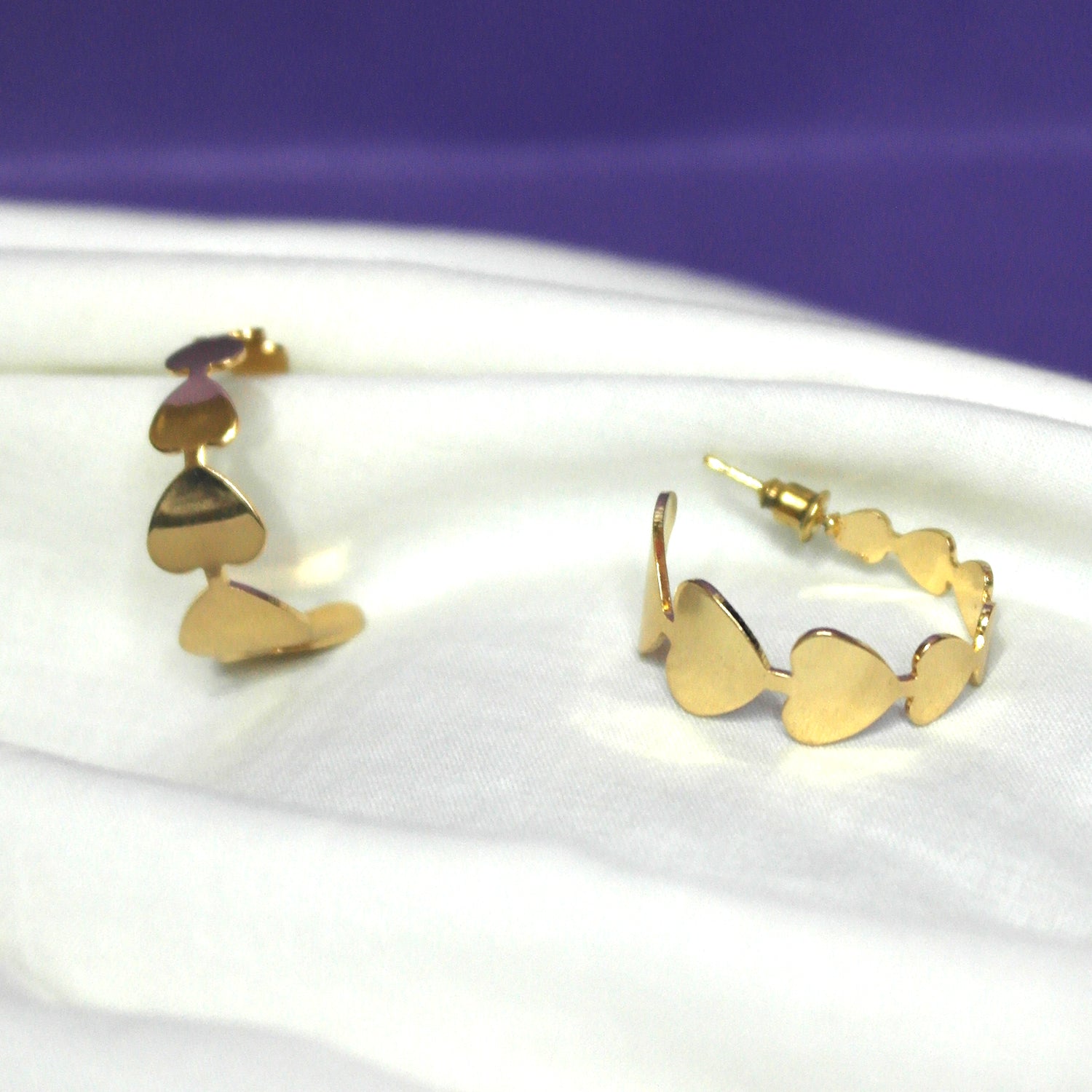 HEARTY HOOPS GLD