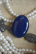 OVAL STUDS NVY