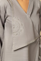 gray color dress