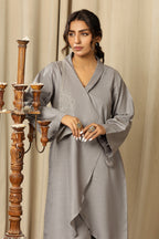gray color dress