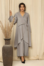 gray color dress