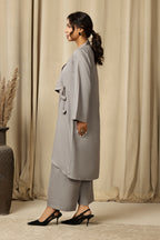 gray color dress