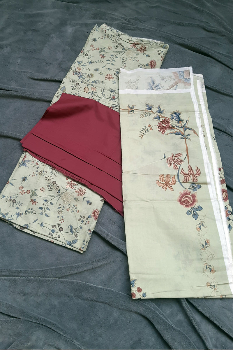 Kayseria 3pc lawn Unstitch