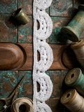 White cutwork lace