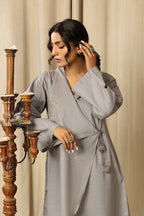 gray color dress