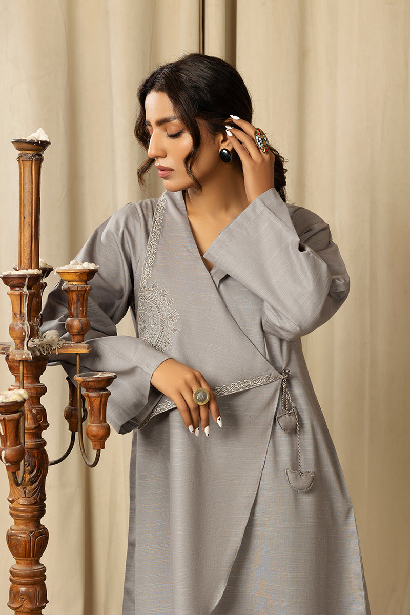 gray color dress
